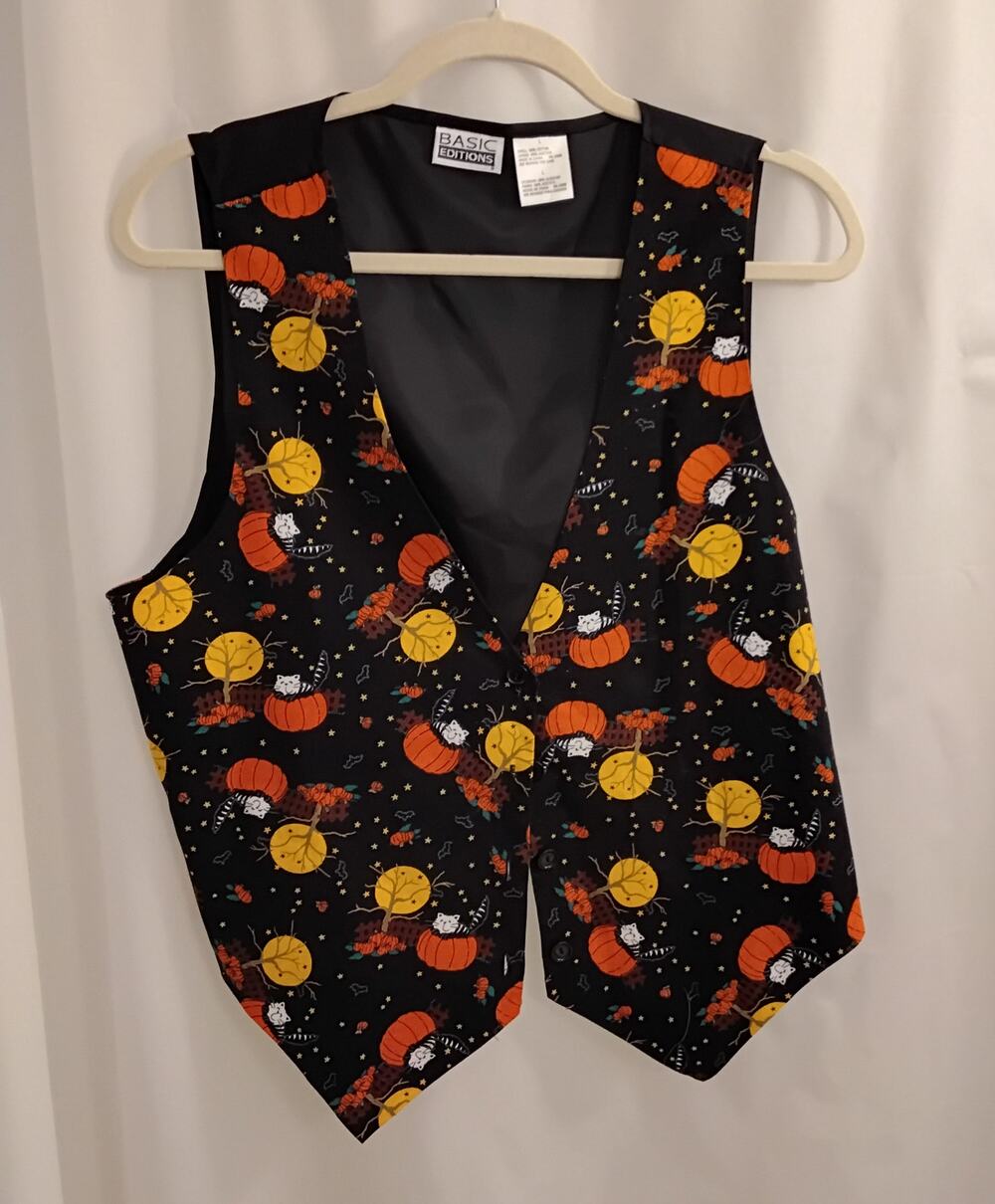 Vintage Basic Editions Halloween Vest, size L